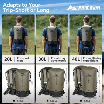 MARCHWAY Floating Roll Top Dry Bag, Flexible Lightweight TPU Waterproof - Image 6
