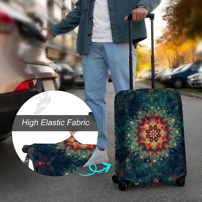 Luggage Cover Protector for 30-32 Inch Suitcases, TSA Approved Elastic Travel - Image 4