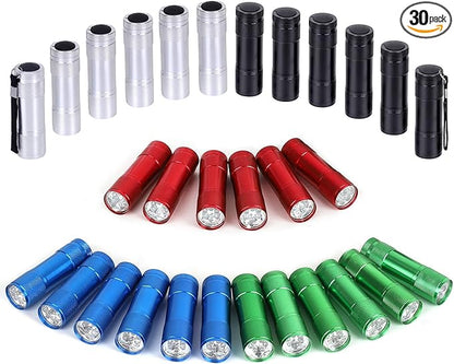 FASTPRO 30-Pack Flashlights Set, Aluminum 6-LED Flashlights Include AAA by FASTPRO