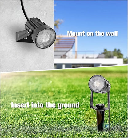APONUO Christmas Solar Spot Lights Outdoor Color Changing, 2 Colors Modes Metal - Image 7