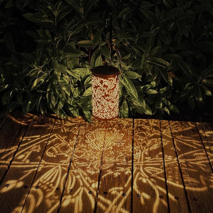 Solar Cardinal Lanterns Outdoor Hanging Decor Lantern, Waterproof Hollow Out - Image 3