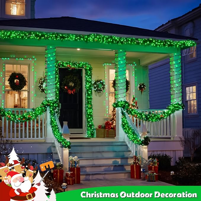 JMEXSUSS 2 Pack Solar String Lights Outdoor Waterproof, Total 66 FT 200 LED - Image 2