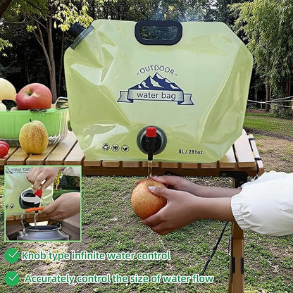 8L/281oz Outdoor Collapsible Water Jug BPA-Free w/Adjustable Faucet - Image 7