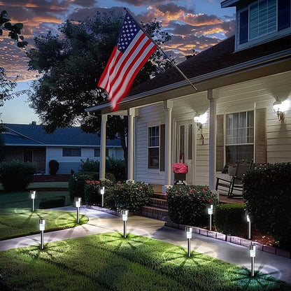 GIGALUMI Solar Lights Outdoor Waterproof, 20 Pack, Stainless Steel LED Solar - Image 6