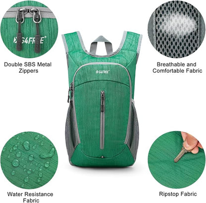 G4Free 10L Hiking Backpack Small Travel Hiking Daypack Lightweight Packable - Image 4