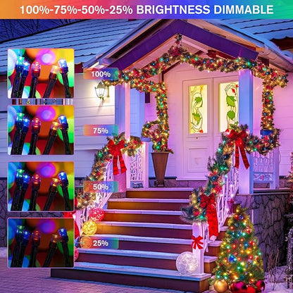 JMEXSUSS 2 Pack Solar String Lights Outdoor Waterproof, Total 66 FT 200 LED - Image 8