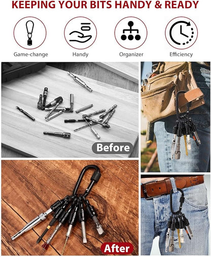katerk 6pcs Bit Holder with Carabiner Socket - Image 5