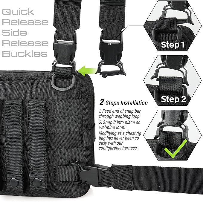 WYNEX Tactical Molle Admin Pouch of Double Layer Design, Admin Pouches Molle - Image 2