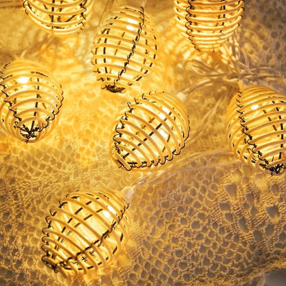 Vigdur Rattan Ball String Lights - 10FT Lantern String Lights Plug in - Image 5