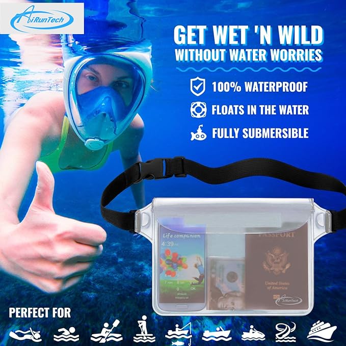 AiRunTech Waterproof Fanny Pack, Phone Pouch Dry Bag - Image 2