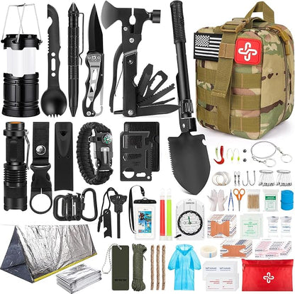 Survival Kit, Emergency Kit for Earthquake, Outdoor Adventure, Gifts for Men by HIHEGD