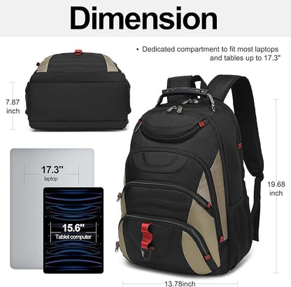 Boavan Laptop Backpack for men, 17.3 inch Laptop Bag - Image 2