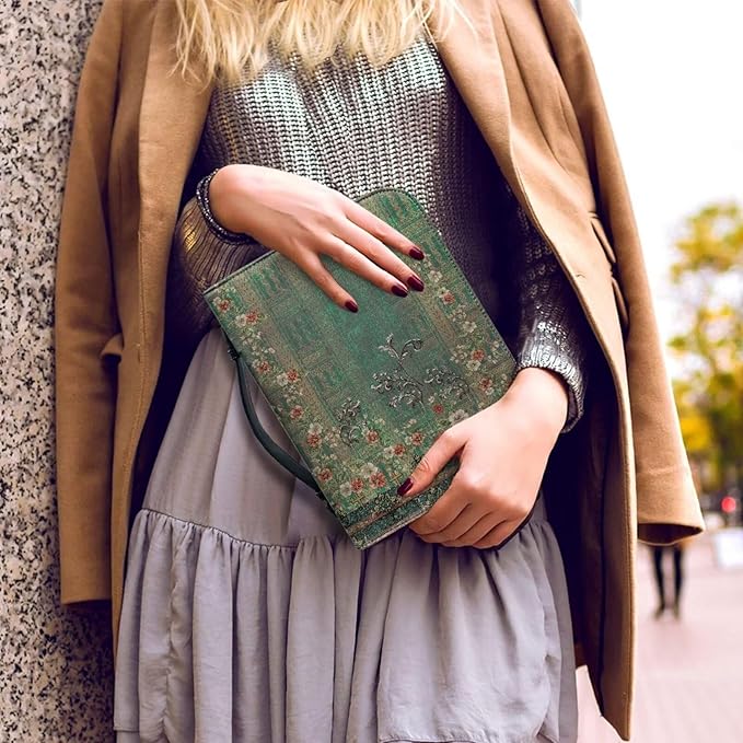 Leather Bible Covers for Women Small Size Bible Case for Grils Bible Bag Tote - Image 4