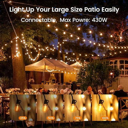 OHLUX Outdoor String Lights, 27FT LED Patio Lights - Image 6