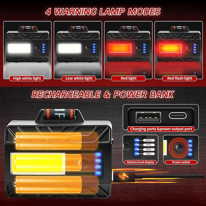 Rechargeable Headlamp 2 Pack, 3500LM Super Bright LED Headlight - Image 4