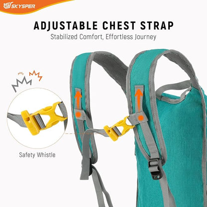 SKYSPER 15L/20L Foldable Hiking Backpack Lightweight Packable Travel Daypack - Image 4