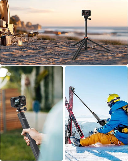 53.5" Action Camera Selfie Stick Tripod - Image 4