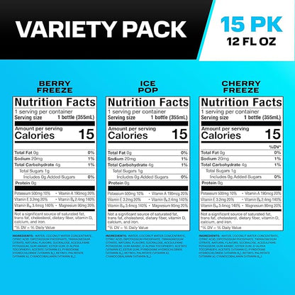 PRIME HYDRATION Variety, Berry Freeze, Cherry Freeze, & Ice Pop Sports Drinks - Image 2
