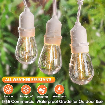Mlambert White Cord 96FT Outdoor String Lights - Image 3
