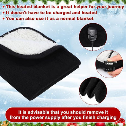 Tuanse 16 x 16 Inches Car Electric Blanket 12 Volt Heated Car Blanket - Image 3