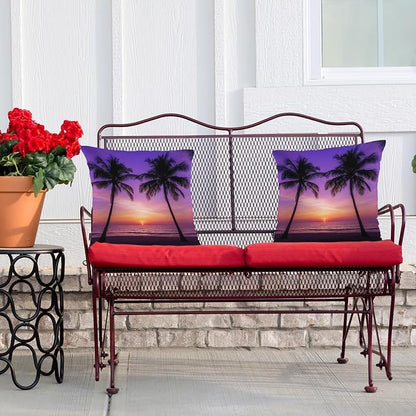 Swono Tropical Beach Throws Pillows Covers - Image 4