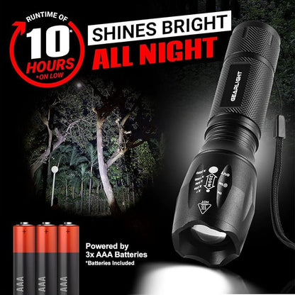 GearLight LED Flashlight Bright, Zoomable Tactical Flashlights - Image 8