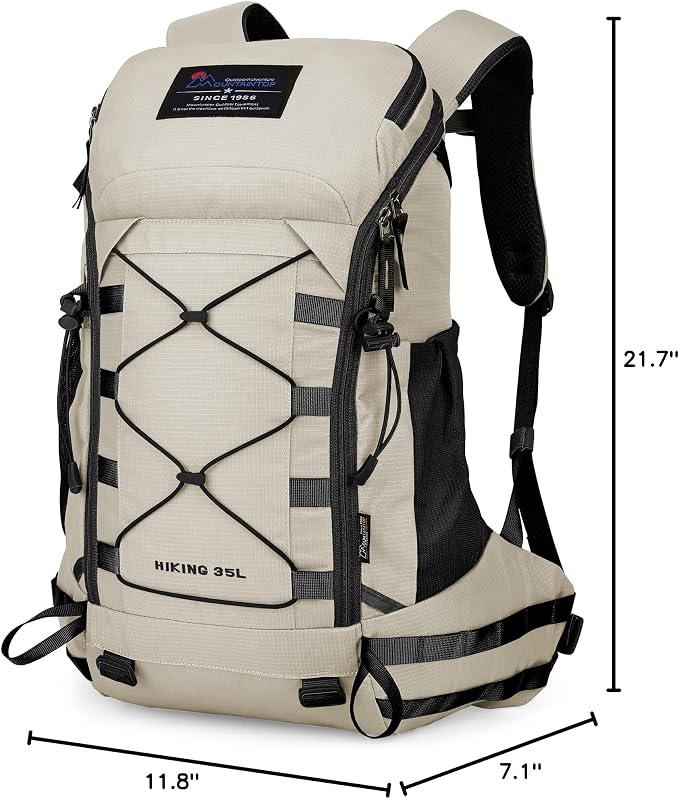 MOUNTAINTOP Hiking Backpack 35L Travel Backpack Lightweight Daypack - Image 9