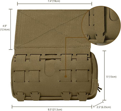 Tactical Admin Pouch Laser Cut MOLLE EDC Tool Organizer - Image 2