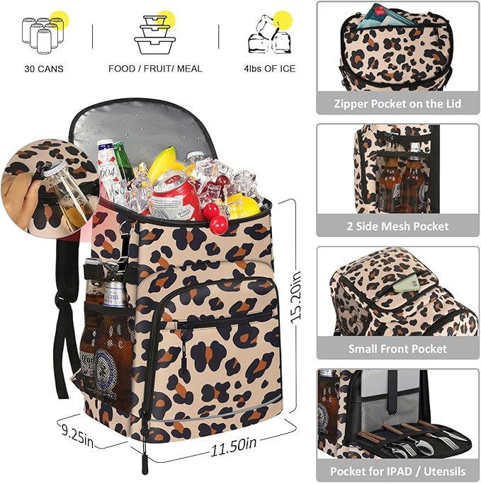 Cooler Backpack Insulated Leakproof Waterproof Backpack Cooler Bag 30/45 Cans - Image 2