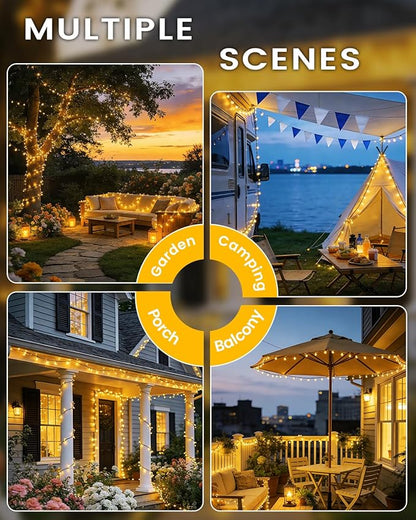 OZS 4 Pack 320LED Solar String Lights - Image 6