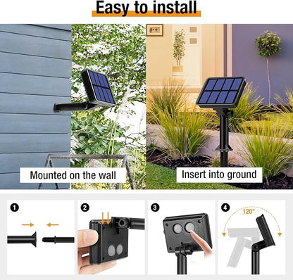 btfarm 4 Pack Solar String Lights Outdoor - Image 6