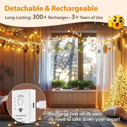 HXWEIYE Fairy Lights Battery Operated - Image 4