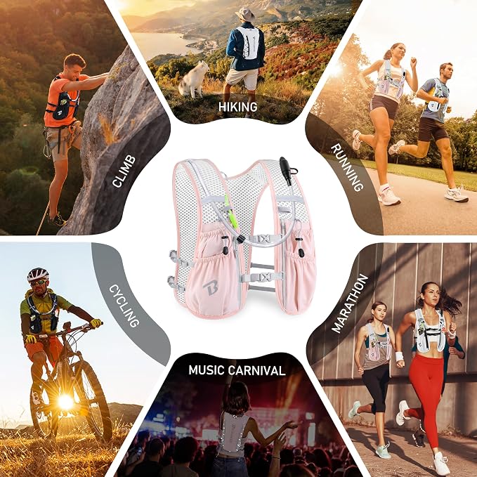 BECOJADDE Running Vest Hydration Backpack - Image 7