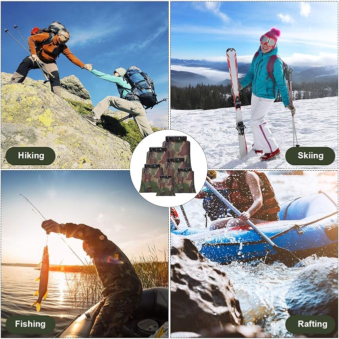 Shappy 6/12 Pcs Waterproof Dry Bags, Lightweight Outdoor Waterproof Dry Stuff - Image 7