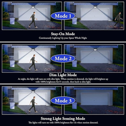 4-Pack Solar Wall Lights Outdoor - Image 3