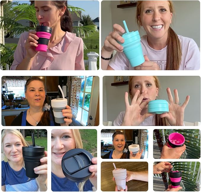 12 oz Collapsible Travel Cup - Image 2