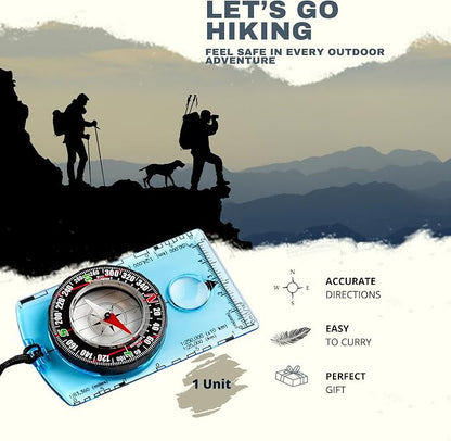 Trekker's Compass Crew Orienteering Compass, Magnetic Navigation Set - Image 2