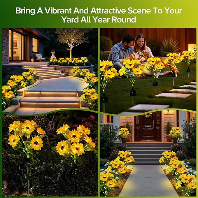 Solar Sunflower Lights Outdoor Waterproof - Image 6
