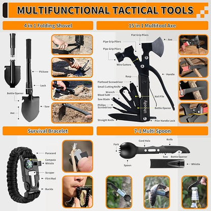 Survival Kit, Gifts for Men Women Teen Boys, Emergency Kit - Image 3