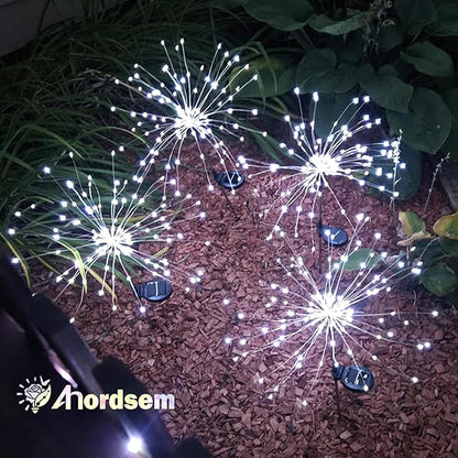 Anordsem Solar Garden Lights Outdoor: Bendable Copper Wire - Image 2