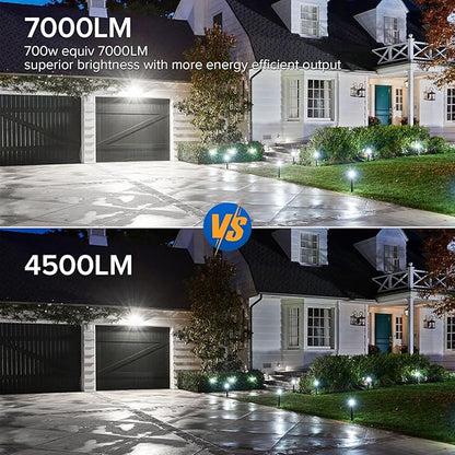 SANSI 7000LM Brightness Motion Sensor Outdoor Light, Dusk to Dawn LED Flood - Image 4