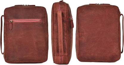 LEATHER VILLAGE Genuine Leather Bible Cover - Image 2