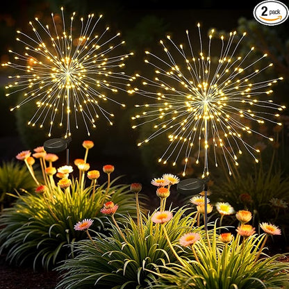 Solar Lights Outdoor, 120LED 2pack Fairy Garden Lights Decor by Suncket