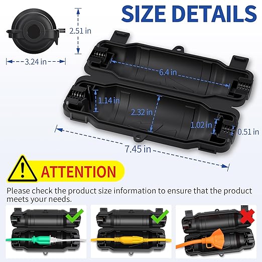 6 Pack Outdoor Extension Cord Safety Cover - Image 2