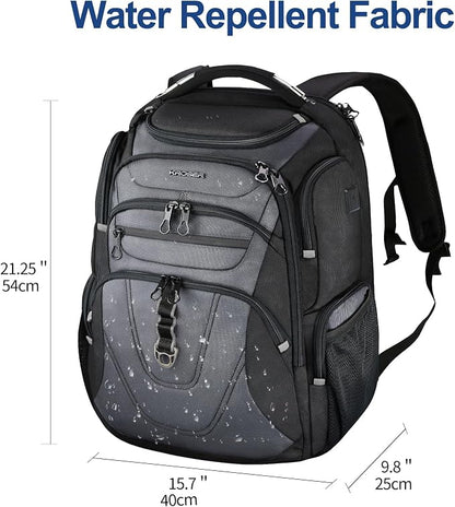 KROSER Friendly Travel Laptop Backpack 18.4 inch XXXL Gaming Backpack - Image 2