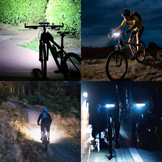 Suruid Super Bright LED Bike Light, USB Rechargeable Bicycle Headlight - Image 8