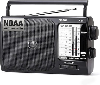 NOAA Weather AM FM Portable Radio by PRUNUS