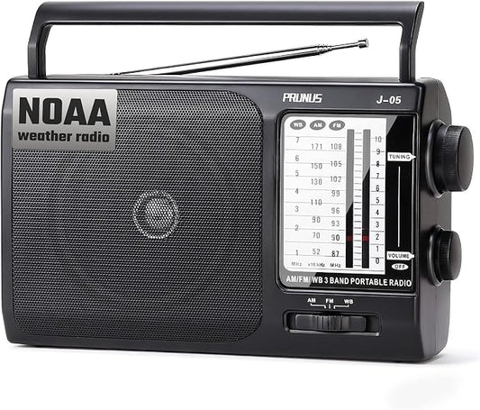 NOAA Weather AM FM Portable Radio by PRUNUS