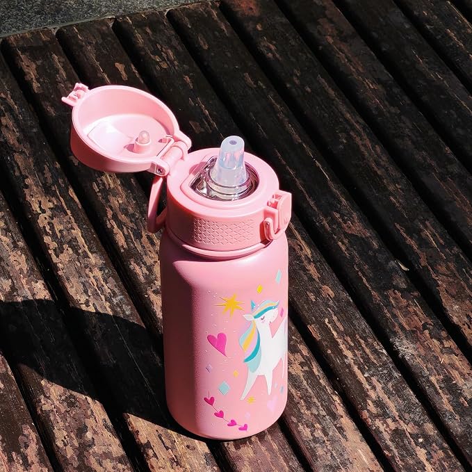 OLDLEY 12oz Kids Water Bottle, Stainless Steel Insulated Water Bottle - Image 8