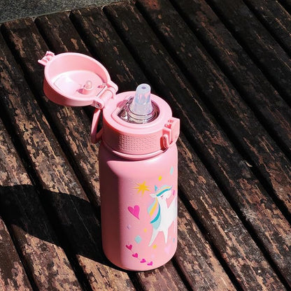 OLDLEY 12oz Kids Water Bottle, Stainless Steel Insulated Water Bottle - Image 8